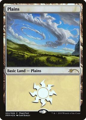 Plains (2019) card from MagicFest Cards