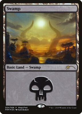 Swamp (2019) card from MagicFest Cards
