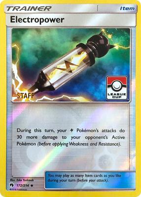 Electropower - 172/214 (League Cup) [Staff] card from League & Championship Cards