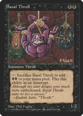 Basal Thrull (P. Foglio) card from Fallen Empires