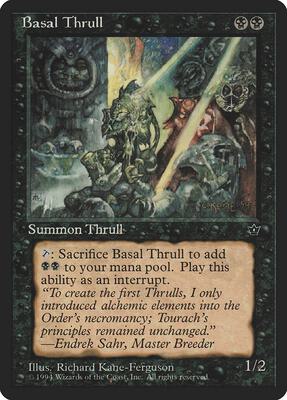 Basal Thrull (Kane-Ferguson) card from Fallen Empires