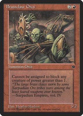Brassclaw Orcs (Hudson) card from Fallen Empires