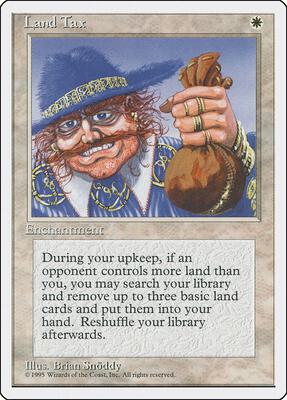 Land Tax card from Fourth Edition