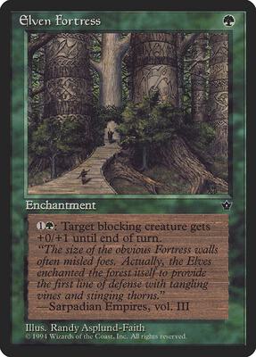 Elven Fortress (Asplund-Faith) card from Fallen Empires