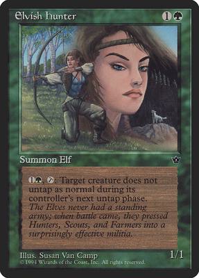Elvish Hunter (Van Camp) card from Fallen Empires