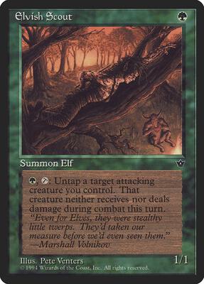 Elvish Scout (Venters) card from Fallen Empires