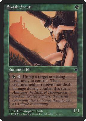 Elvish Scout (Rush) card from Fallen Empires