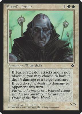 Farrel's Zealot (Beard, Jr.) card from Fallen Empires
