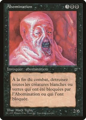 Abomination (French) card from Renaissance