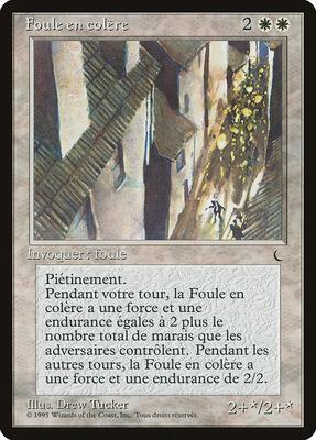 Angry Mob (French) - "Foule en colere" card from Renaissance