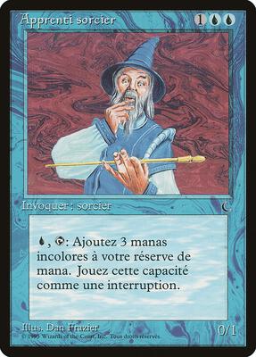 Apprentice Wizard (French) - "Apprenti sorcier" card from Renaissance