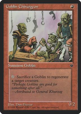 Goblin Chirurgeon (Frazier) card from Fallen Empires
