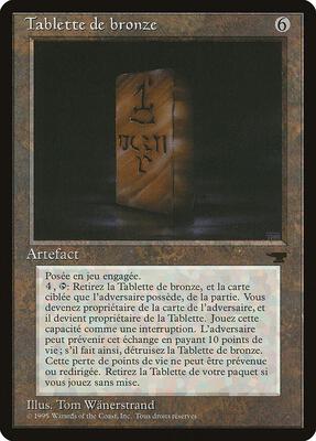 Bronze Tablet (French) - "Tablette de bronze" card from Renaissance