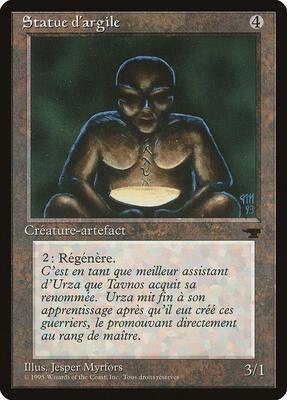 Clay Statue (French) - "Statue d'argile" card from Renaissance
