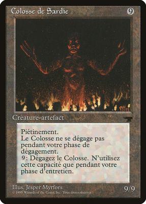 Colossus of Sardia (French) - "Colosse de Sardie" card from Renaissance