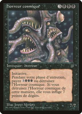 Cosmic Horror (French) - "horreur cosmique" card from Renaissance