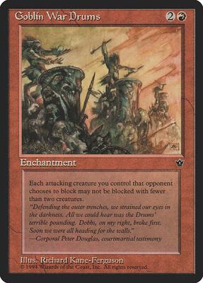 Goblin War Drums (Kane-Ferguson) card from Fallen Empires