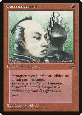 Eternal Warrior (French) - "Guerrier eternel" card from Renaissance