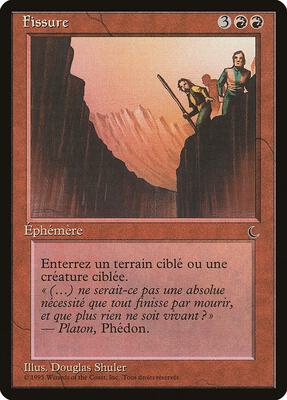 Fissure (French) card from Renaissance