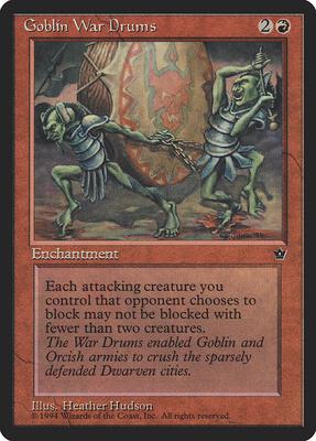 Goblin War Drums (Hudson) card from Fallen Empires