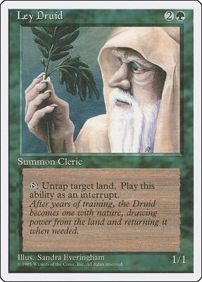 Ley Druid card from Fourth Edition