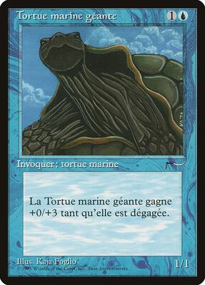 Giant Tortoise (French) - "Tortue marine geante" card from Renaissance