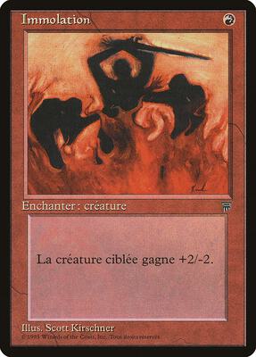 Immolation (French) card from Renaissance