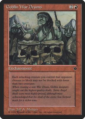 Goblin War Drums (Menges) card from Fallen Empires