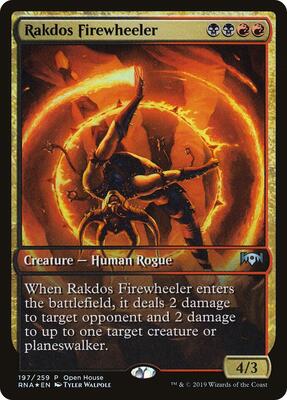 Rakdos Firewheeler card from Open House Promos