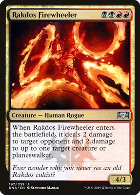 Rakdos Firewheeler card from Ravnica Allegiance
