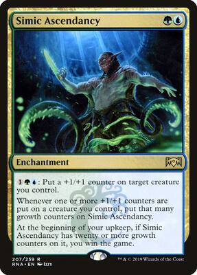 Simic Ascendancy card from Ravnica Allegiance