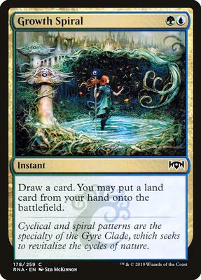 Growth Spiral card from Ravnica Allegiance