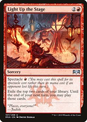 Light Up the Stage card from Ravnica Allegiance