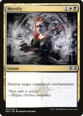 Mortify card from Ravnica Allegiance