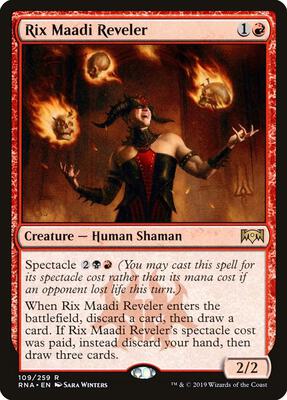 Rix Maadi Reveler card from Ravnica Allegiance