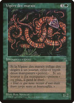 Marsh Viper (French) - "Vipere des marais" card from Renaissance