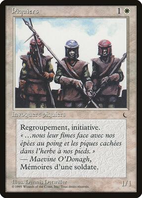 Pikemen (French) - "Piquiers" card from Renaissance