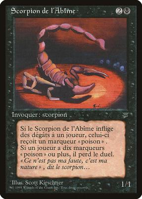 Pit Scorpion (French) - "Scorpion de l'Abime" card from Renaissance
