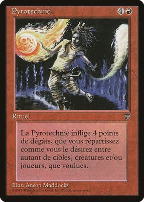Pyrotechnics (French) - "Pyrotechnie" card from Renaissance