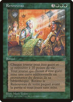 Rebirth (French) - "Renouveau" card from Renaissance