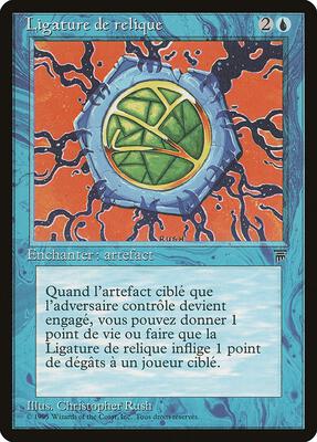 Relic Bind (French) - "Ligature de relique" card from Renaissance