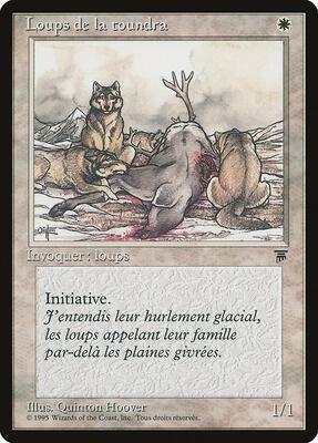 Tundra Wolves (French) - "Loups de la toundra" card from Renaissance