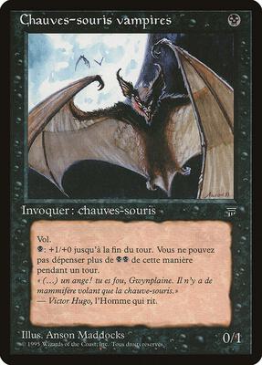 Vampire Bats (French) - "Chauves-souris vampires" card from Renaissance