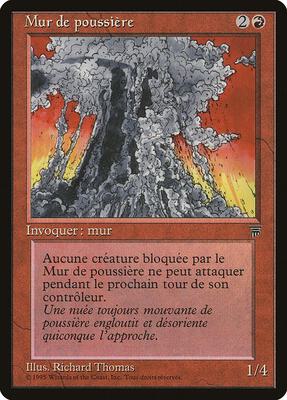Wall of Dust (French) - "Mur de poussiere" card from Renaissance