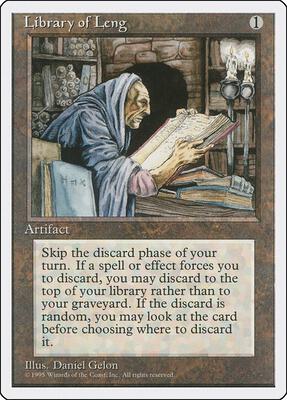 Library of Leng card from Fourth Edition