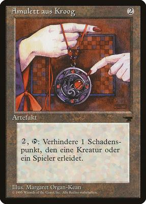 Amulet of Kroog (German) - "Amulett aus Kroog" card from Renaissance