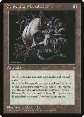 Black Mana Battery (German) - "Schwarze Manabatterie" card from Renaissance