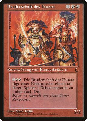 Brothers of Fire (German) - "Bruderschaft des Feuers" card from Renaissance