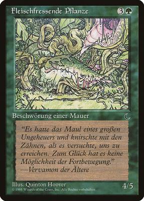 Carnivorous Plant (German) - "Fleischfressende Pflanze" card from Renaissance