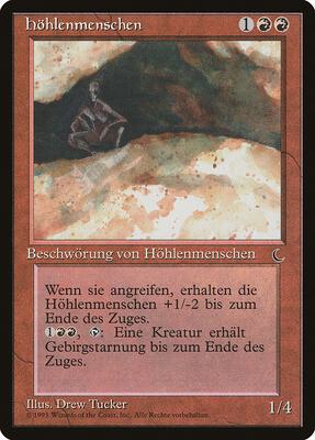 Cave People (German) - "Hohlenmenschen" card from Renaissance
